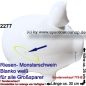 Preview: Sparschwein riesengroßes 3D Design Monster Blanko weiß Ba Sonderverkauf ! 770 - B